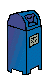 Blue mail box