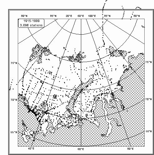 Distribution of Physical and Hydrochemical Stations