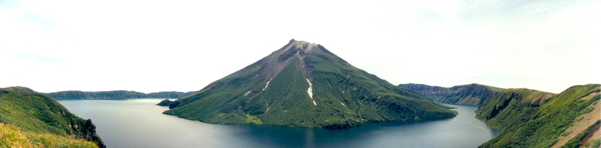 Onekotan Island. Ring Lake.