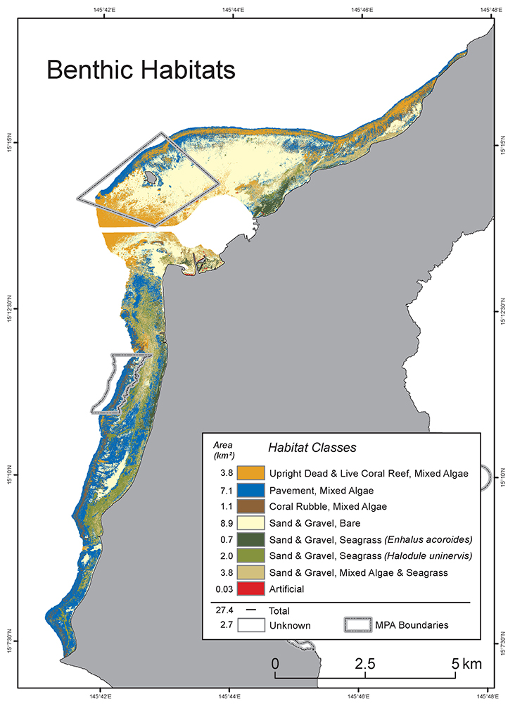 Preview graphic for Saipan Lagoon Benthic Habitat Map Data