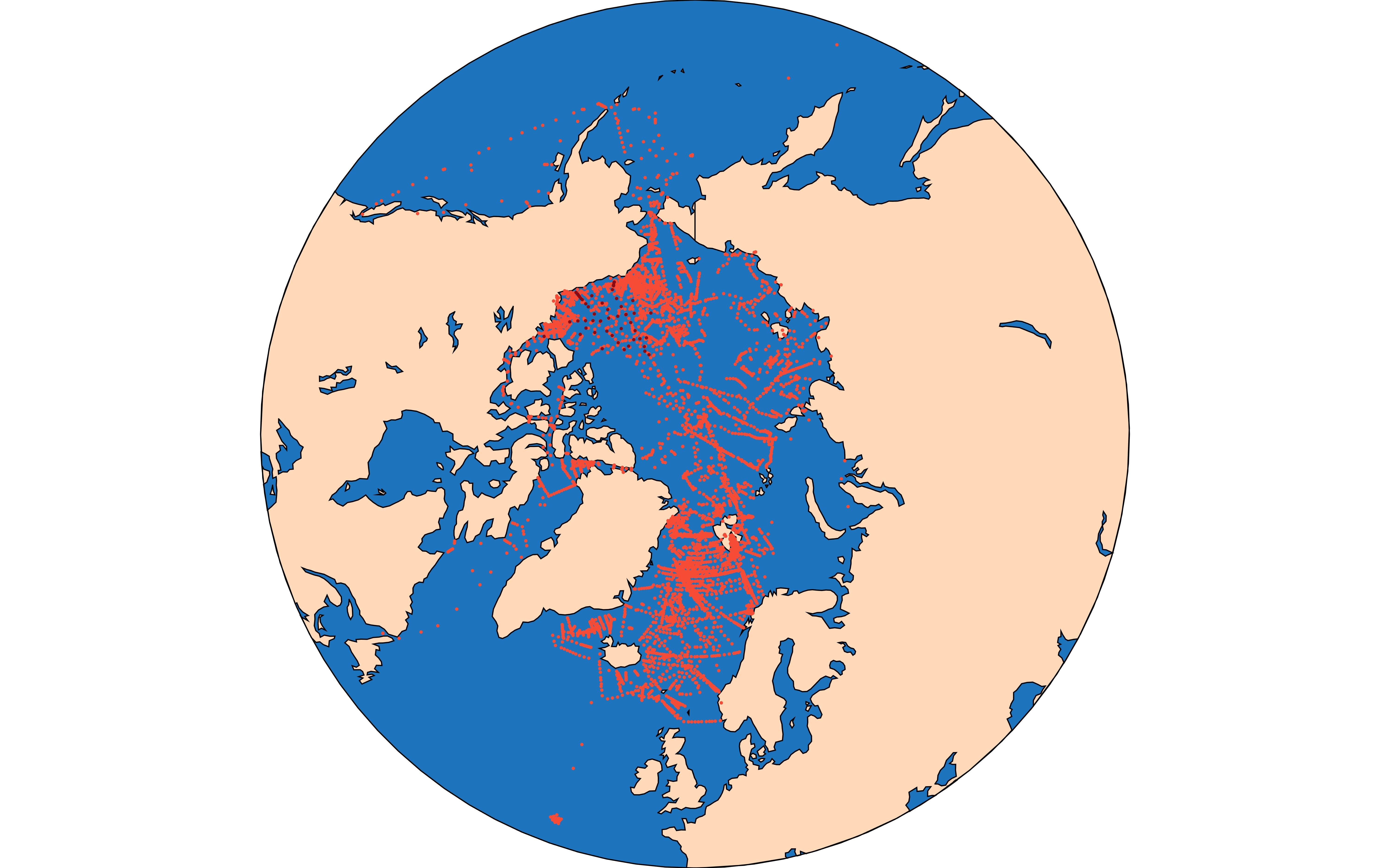 GLODAPv2.2020 Arctic Map