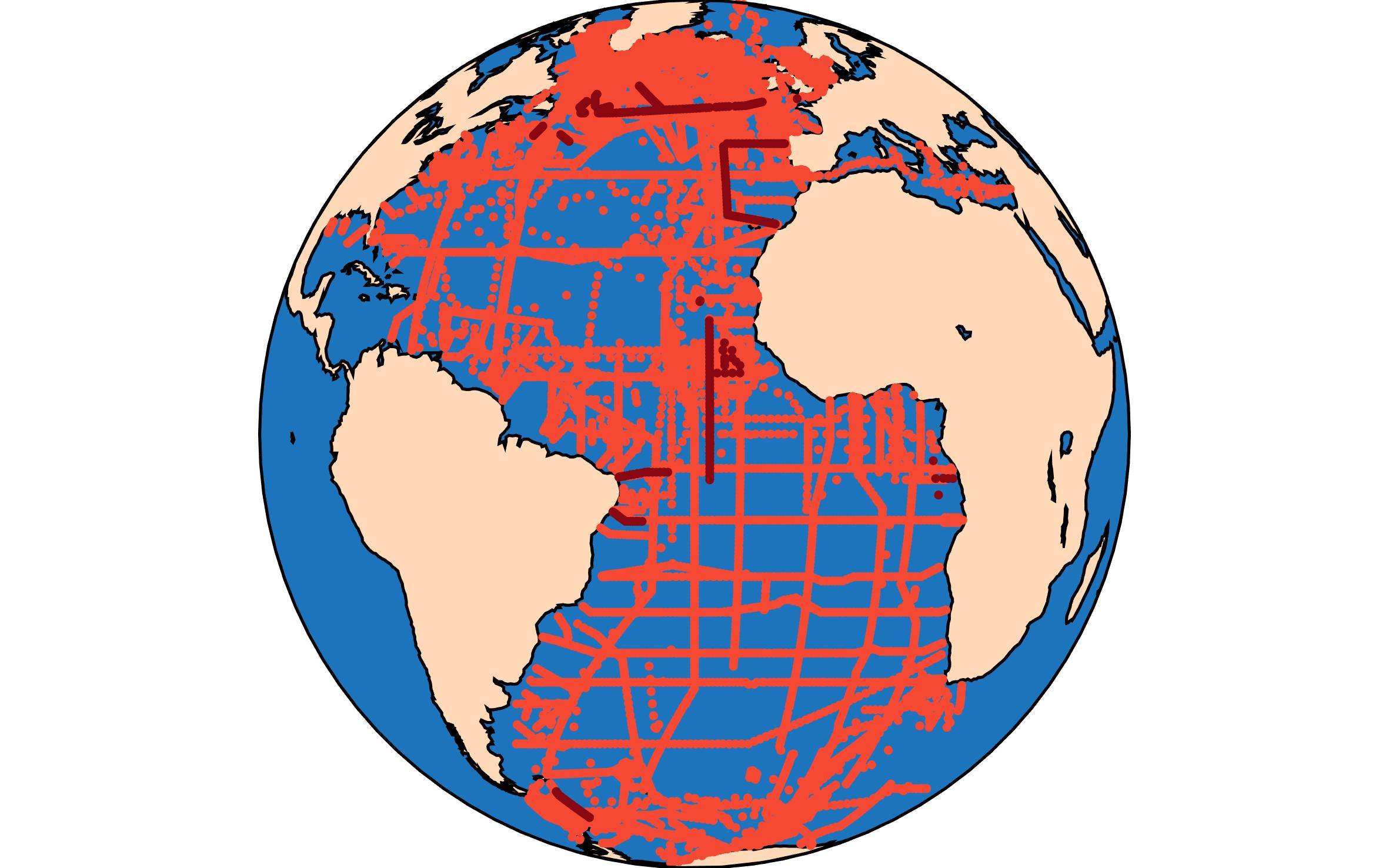 GLODAPv2.2021 Atlantic Map