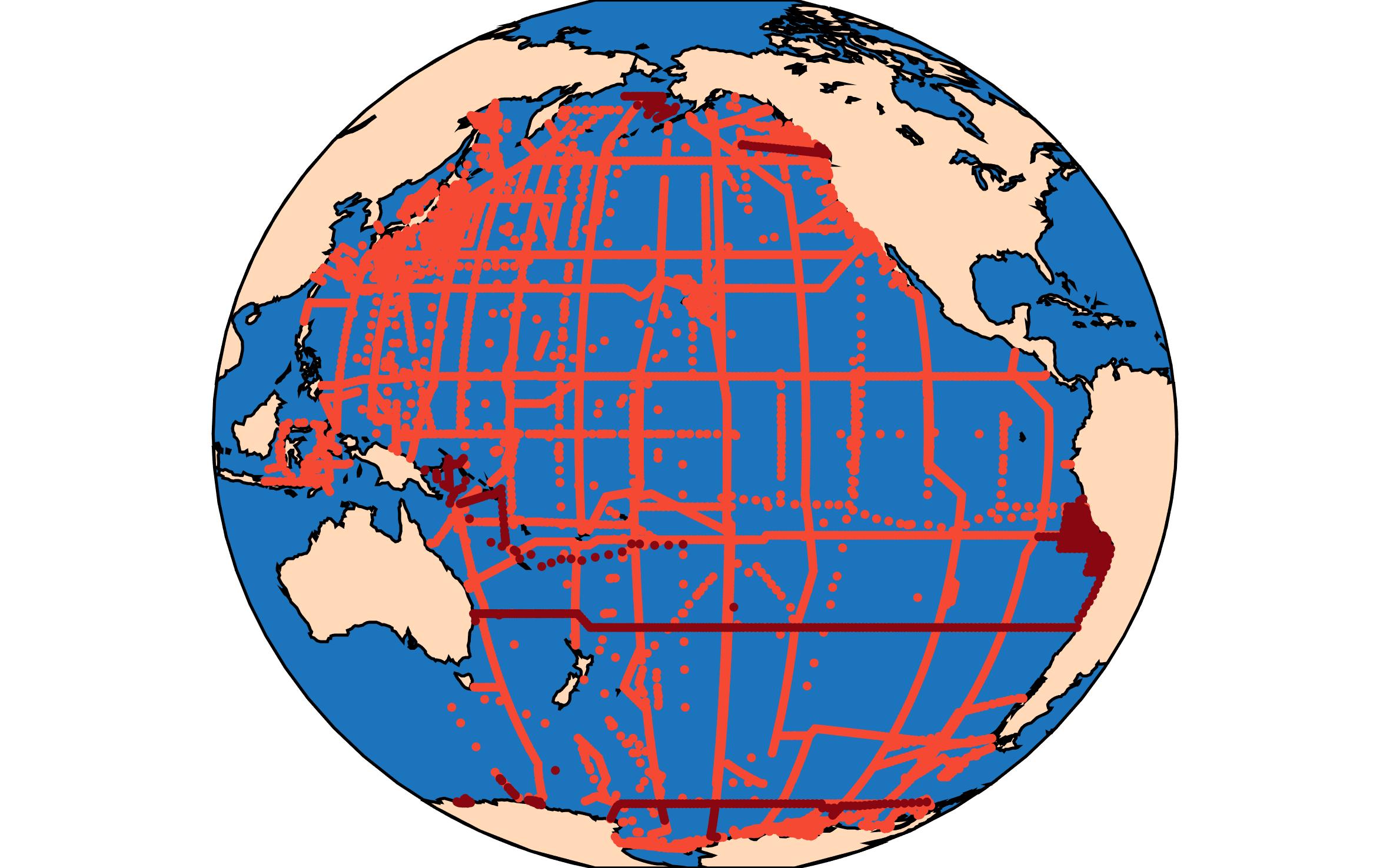 GLODAPv2.2021 Pacific Map