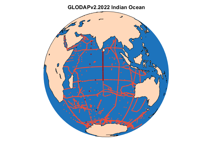 GLODAPv2.2022 Indian Map